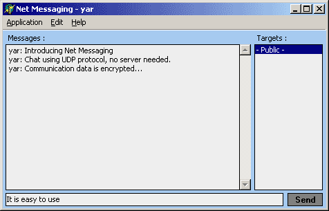 Net Messaging Screenshot